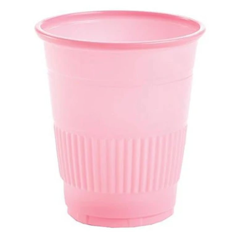 Primo Disposable 5 oz. Plastic Cups, Dusty Rose, 1000/Case. Packaged as 50 cups per bag and 20