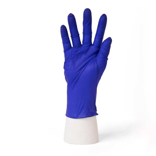 Primo Nitrile Exam Gloves, Small, Cobalt Blue, 100/Bx, The powder and latex-free nitrile gloves