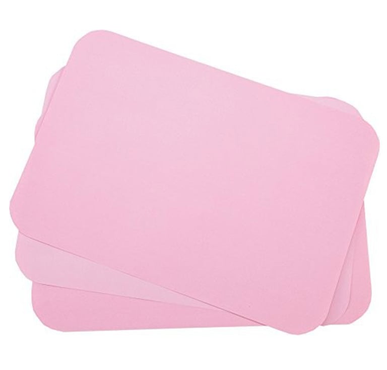 Primo Tray Cover, 8.5 x 12.25, Dusty Rose, 1000/Box. Heavy bond, low absorbency and rounded