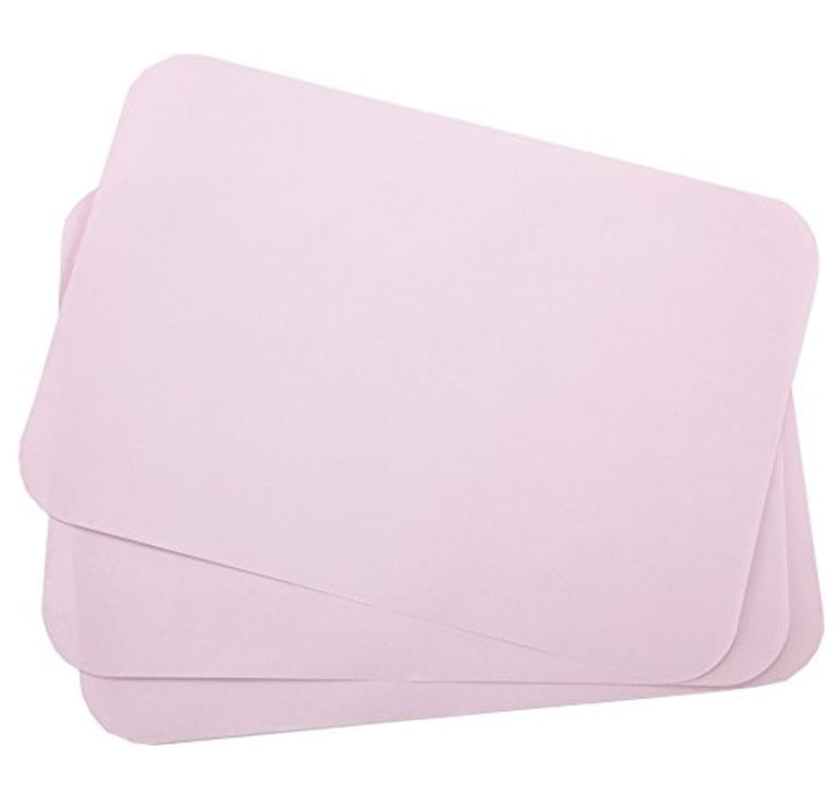 Primo Tray Cover, 8.5 x 12.25, Lavender, 1000/Box. Heavy bond, low absorbency and rounded corners
