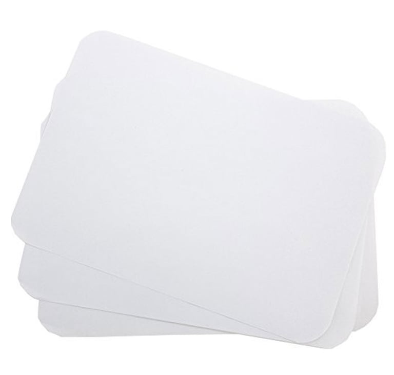 Primo Tray Cover, 8.5 x 12.25, White, 1000/Box. Heavy bond, low absorbency and rounded corners