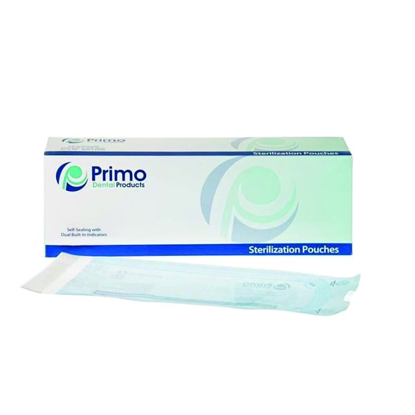 Triple Chek 3.5" X 10" Sterilization Pouches, 200/Bx. Built-in multi-parameter internal/external