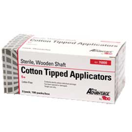 ProAdvantage Sterile 3" cotton tipped applicator with wood shaft, 3" x 1/12", 2 (77100-1)