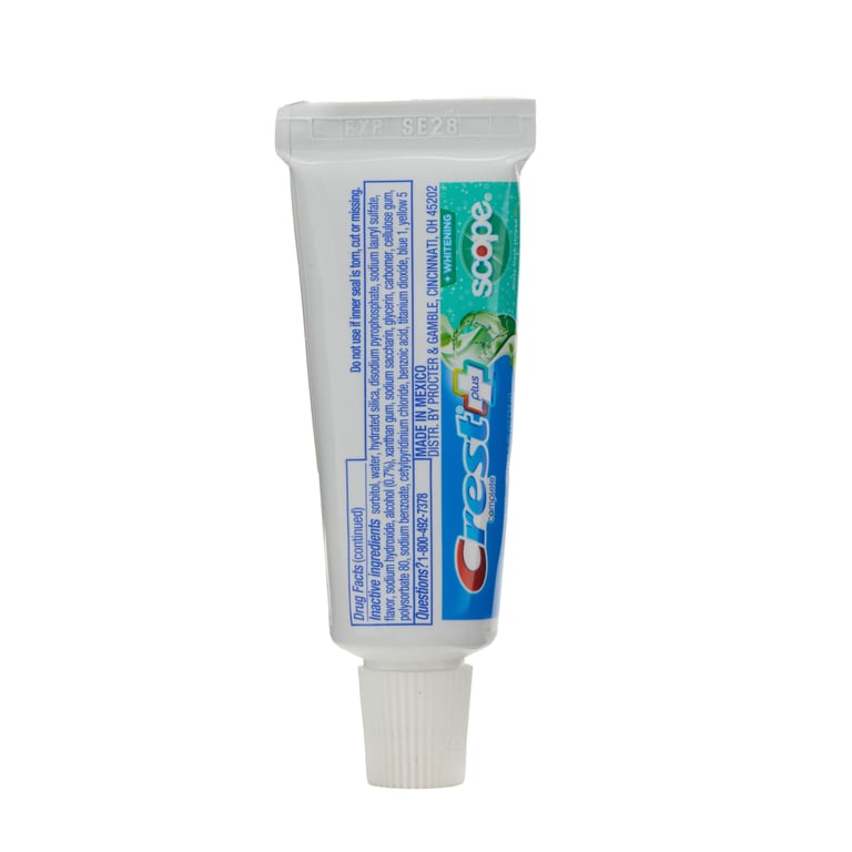 Crest Complete Whitening Toothpaste w/ Scope, .85oz, 72 Tubes/Case. The only toothpastes