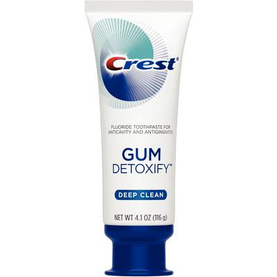 Crest Gum Detoxify Toothpaste Deep Clean. Case of 24 - 4.1 ounce tubes. It is an anticavity