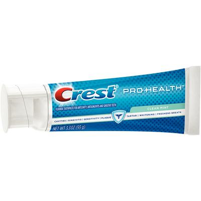 Crest Pro-Health toothpaste, clean mint flavor. Case of 24 - 3.3 ounce tubes