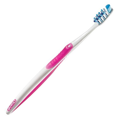 Oral-B Pro-Health Gentle clean cross action toothbrush, 35 Extra-soft tufts, assorted colors, 12/bx