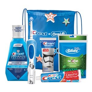 Oral-B Kids 6+ Electric System includes: Electric Toothbrush with (2) Sensitive Gum Care brush