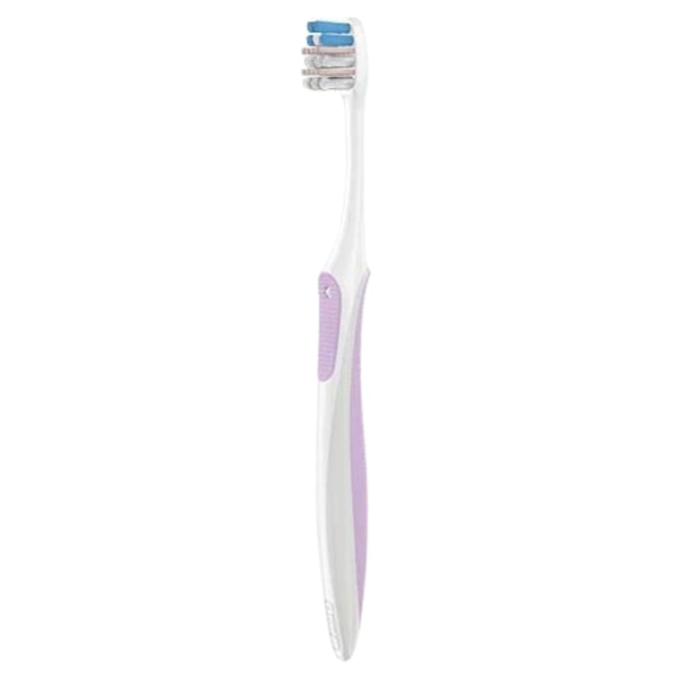 Oral-B Gum Care Compact 21 Extra Soft Toothbrush, Assorted Colors, 12/Pk. Stimulates gingival
