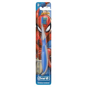 Oral-B Crest Kid's 3+ Toothbrush, Spiderman graphics, 6/box. Compact, soft