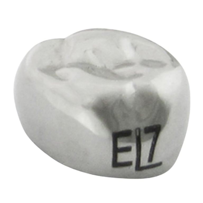 K2 Dental Stainless Steel Crown, 2nd Molar, Upper Left, Size 7, 5/Pk. Unit measures 1.5 x 1.5 x