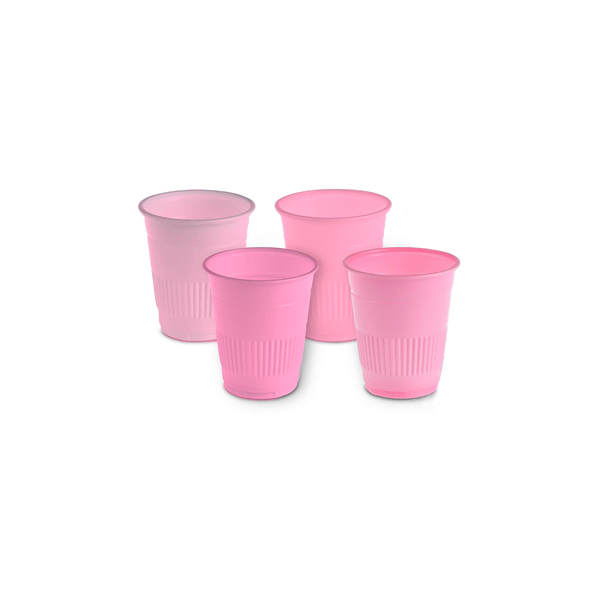 K2 Dental Pink Disposable 5 oz. Cups, 1000/Case. Made with Polypropylene, rigid design with rolled