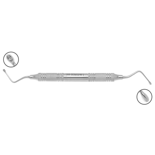 ProDent USA #1 Hemingway Bone Curette, 2.5mm