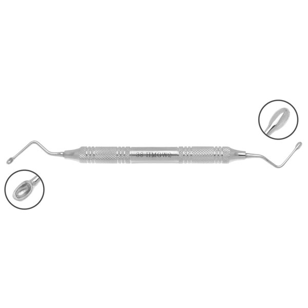ProDent USA #2 Hemingway Bone Curette, 3.0mm