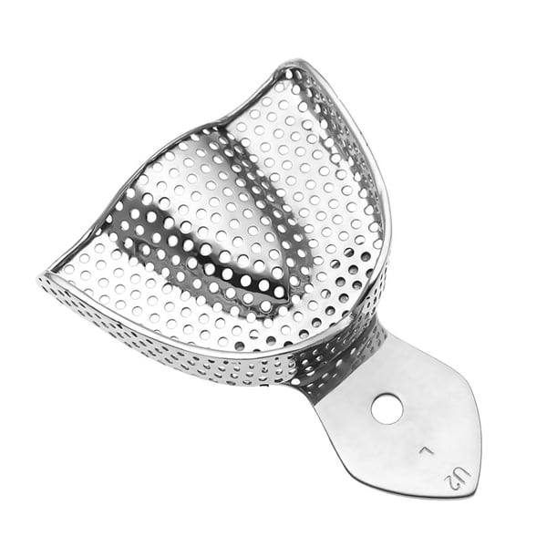 ProDent USA #2 Large Upper Full Arch Perforated Stainless Steel Impression Tray, Single impression