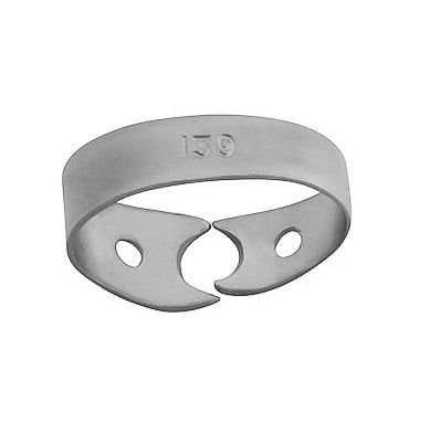 ProDent USA Clamp #139 for Right 3rd Molars, Wingless Smooth. Stainless steel rubber dam clamp