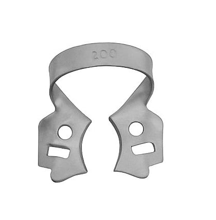 ProDent USA Clamp #200 for Lower Molars, Winged Smooth. Stainless steel rubber dam clamp