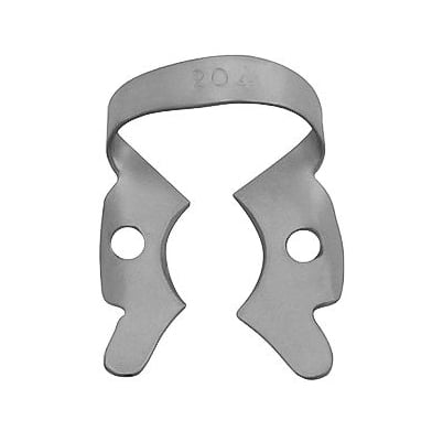 ProDent USA Clamp #204 for Small Lower Molars, Winged, Smooth. Stainless steel rubber dam clamp