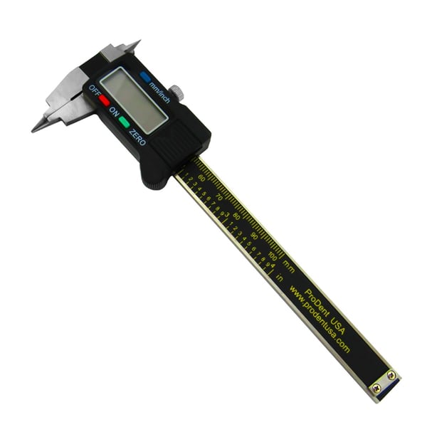 ProDent USA Digital Caliper 4". Precision digital caliper measures in either inches