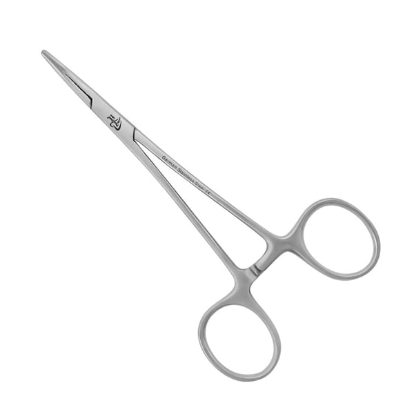 ProDent USA Elastic Placing Plier Mosquito Serrated Curved