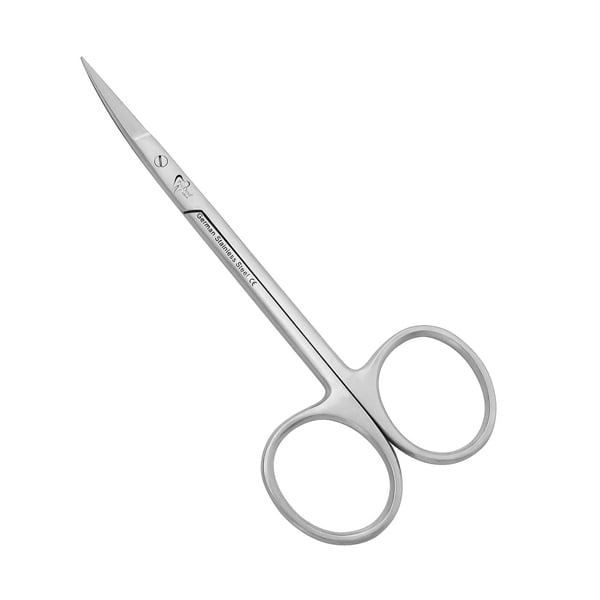 ProDent USA Scissor - Iris 4.5" Curved, Single Pair. The scissors cut tissue or sutures. Sold