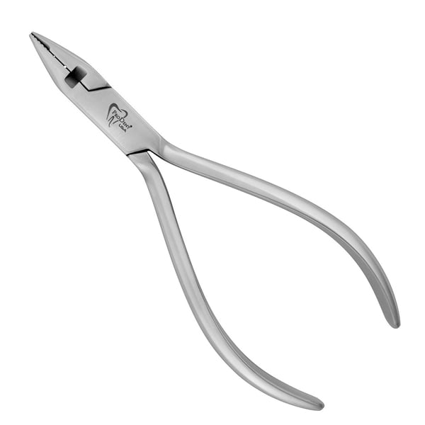 ProDent USA Jarabak Plier With Cutter Long Beak 5/16 Serrated Round Tip For Wire Round .012- .020