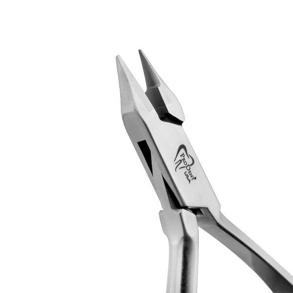 ProDent USA Light Wire Plier, No Groove. For Light Wire, Round .012-.020 Rect .016X.022