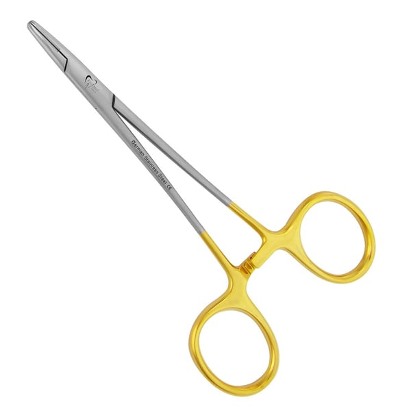 ProDent USA 5" Cross Serrated Mayo-Hegar Needle Holder with Carbide Tip, 1/Pk