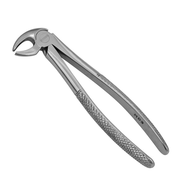 ProDent USA MD3 Mead Extraction Forceps, Lower Incisors & Roots. Smooth, Satin Finish