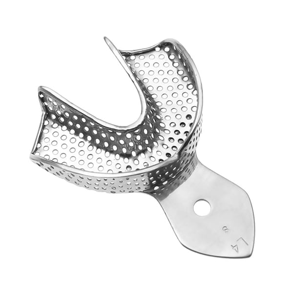ProDent USA #4 Small Lower Full Arch Perforated Stainless Steel Impression Tray, Single impression