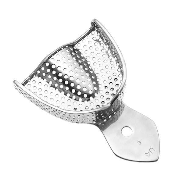 ProDent USA #4 Small Upper Full Arch Perforated Stainless Steel Impression Tray, Single impression
