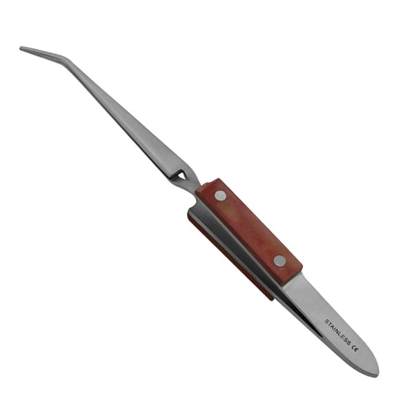 ProDent USA Soldering Tweezer Reverse Action 6" Curved