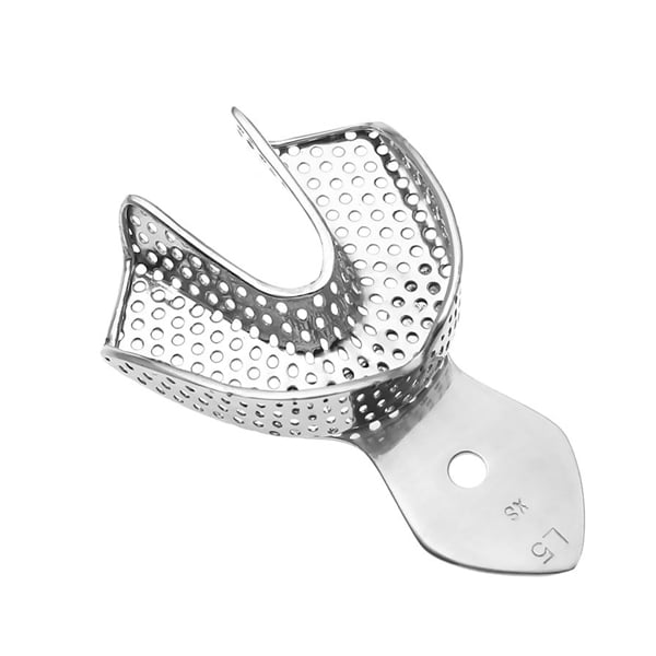 ProDent USA #5 Extra Small Lower Full Arch Perforated Stainless Steel Impression Tray, Single