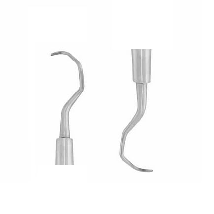 ProDent USA #17/18 Gracey Curette with Hollow #H4 Stainless Steel Handle and Siberian Stone Tip