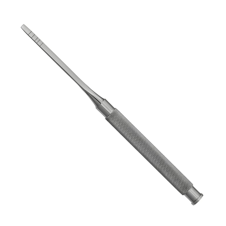 ProDent USA 4 mm Osteotome Blade, Straight, Single Instrument. Used to cut and prepare the bone
