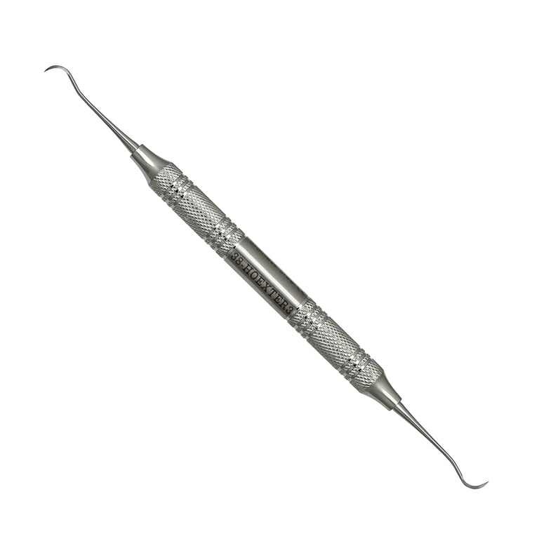 ProDent USA Double-ended 3 Hoexter Periodontal Surgical Curette, Single Instrument. Designed