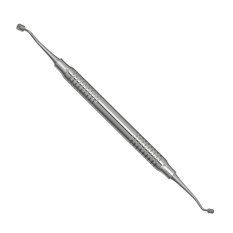 ProDent USA Bone Packer, Double-Ended with 3mm and 4mm Circular Ends, 1/Pk. Hollow, ergonomic