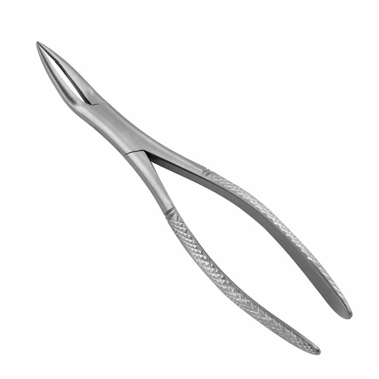 ProDent USA 301 Extraction Forceps for Lower Roots, 1/Pk. Long, narrow beaks meet at a point