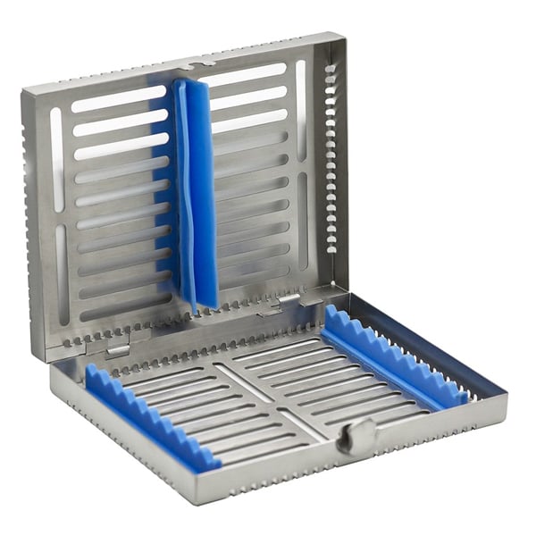 ProDent USA Large Sterilization Cassette 7.5"x 5.75" x 1.25" , 1/Pk. Stainless steel cassette has