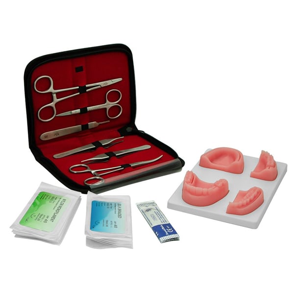 ProDent USA Student Suture Kit in Zipper Case. Designed to help students practice suturing. Kit