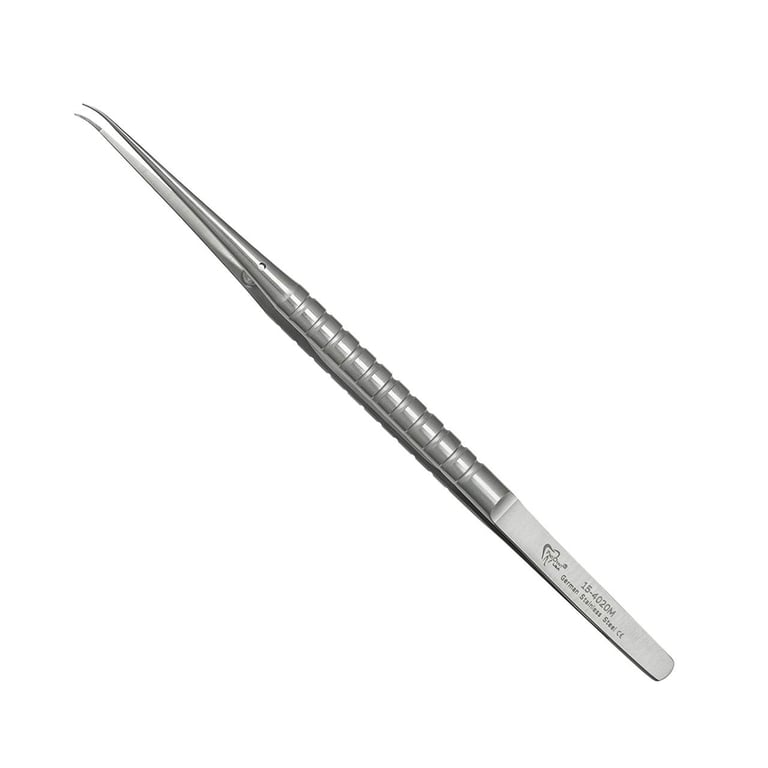 ProDent USA Micro Dressing Forceps, Curved, 7", 1/Pk. Multipurpose tool available in a micro tip