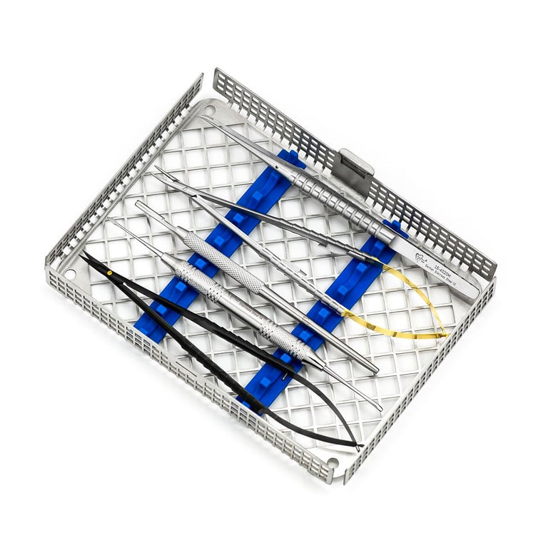 ProDent USA Microsurgery Instrument Set. A microsurgical kit with five crucial tools and an open
