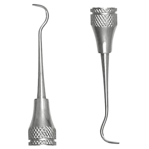 ProDent USA #8 Wiland Carver w/Hollow Ergonometric Handle - Double-Ended 1/Pk. Thin, curved blade