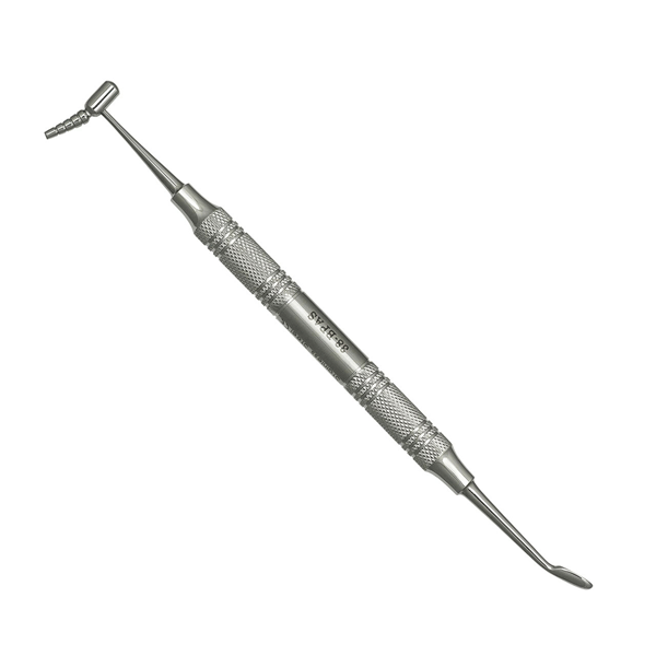 ProDent USA Angled Bone Packer & Scoop, Double-ended, Single Instrument. Designed to pack bone