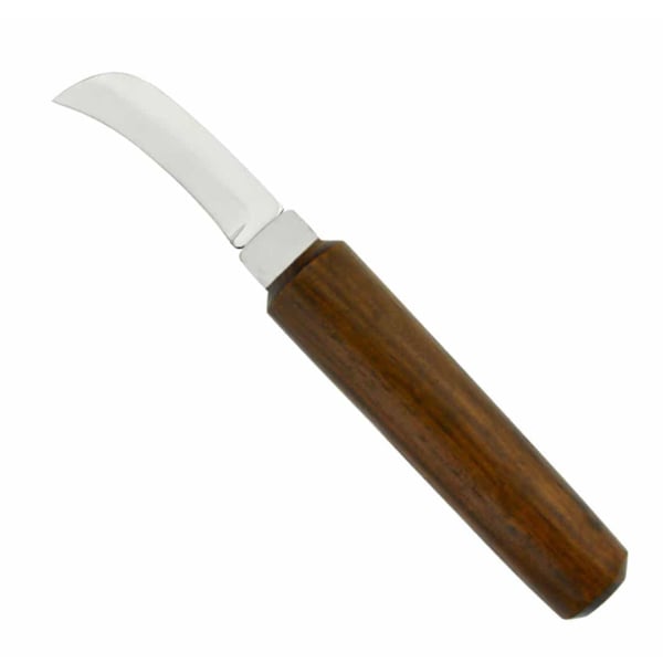 ProDent USA Curved Murphy Knife 1/Pk. Strongly curved Stainless steel blade and round, wooden
