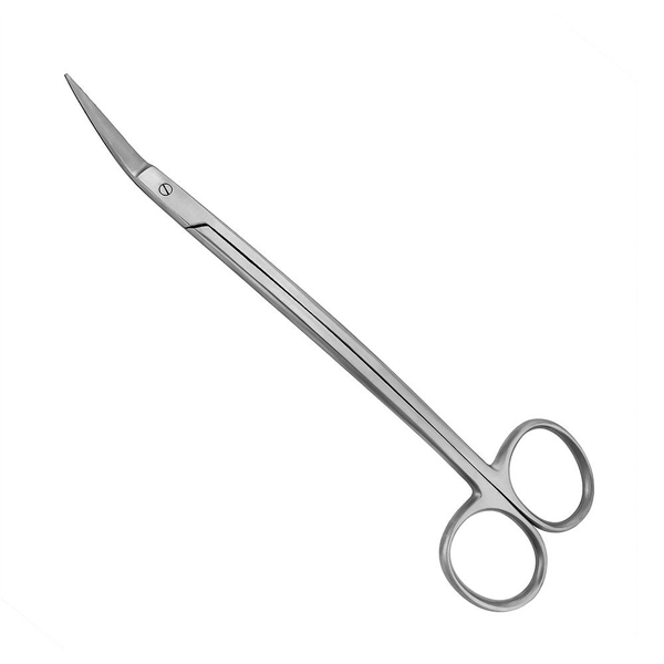 ProDent USA Dean Scissors 7" Length with Serrated Blades, Curved Shank, Single Instrument. Ideal