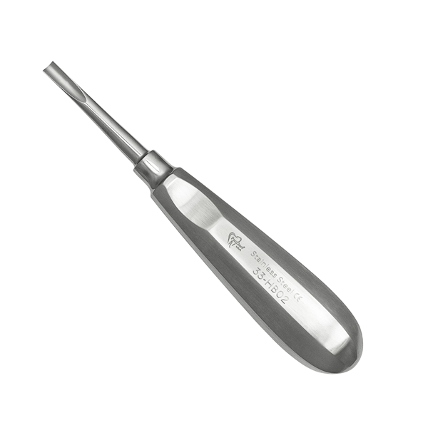 ProDent USA Straight Heidbrink Elevator, Stainless Steel Handle with Thumb Hold, Single