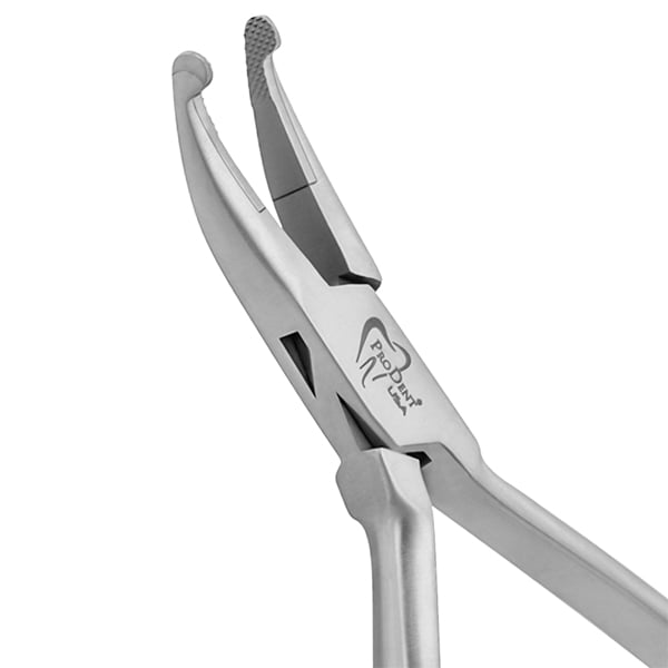 ProDent USA How Pliers Curved, Serrated Tip. For wires up to .030"