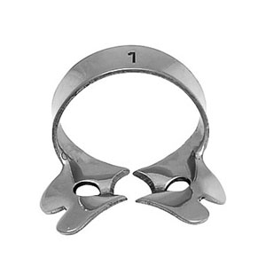 ProDent USA Clamp #1 for Bicuspids, Winged Smooth. Stainless steel rubber dam clamp. Autoclavable