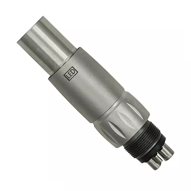 Revolve NSK Style Self-Generating LED 4-Hole Coupler, Single Coupler. Features a built-in LED light